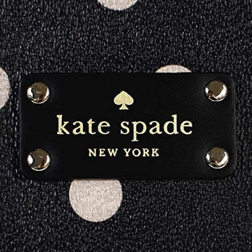 EUC Kate Spade Wellesley Printed Adaira Baby Bag (Black/Decobeige) with Strap - Picture 3 of 14
